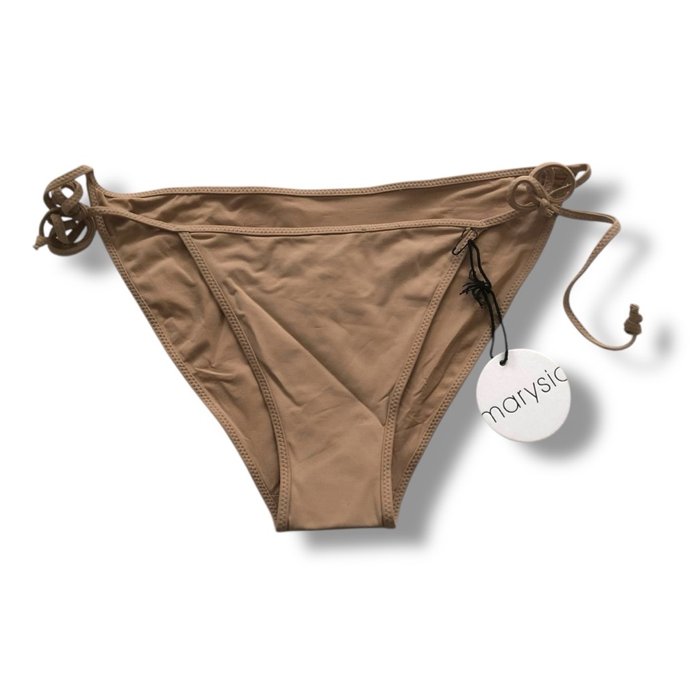 Marysia Swim Side Tie Bikini Bottom Tan NWT Size Small